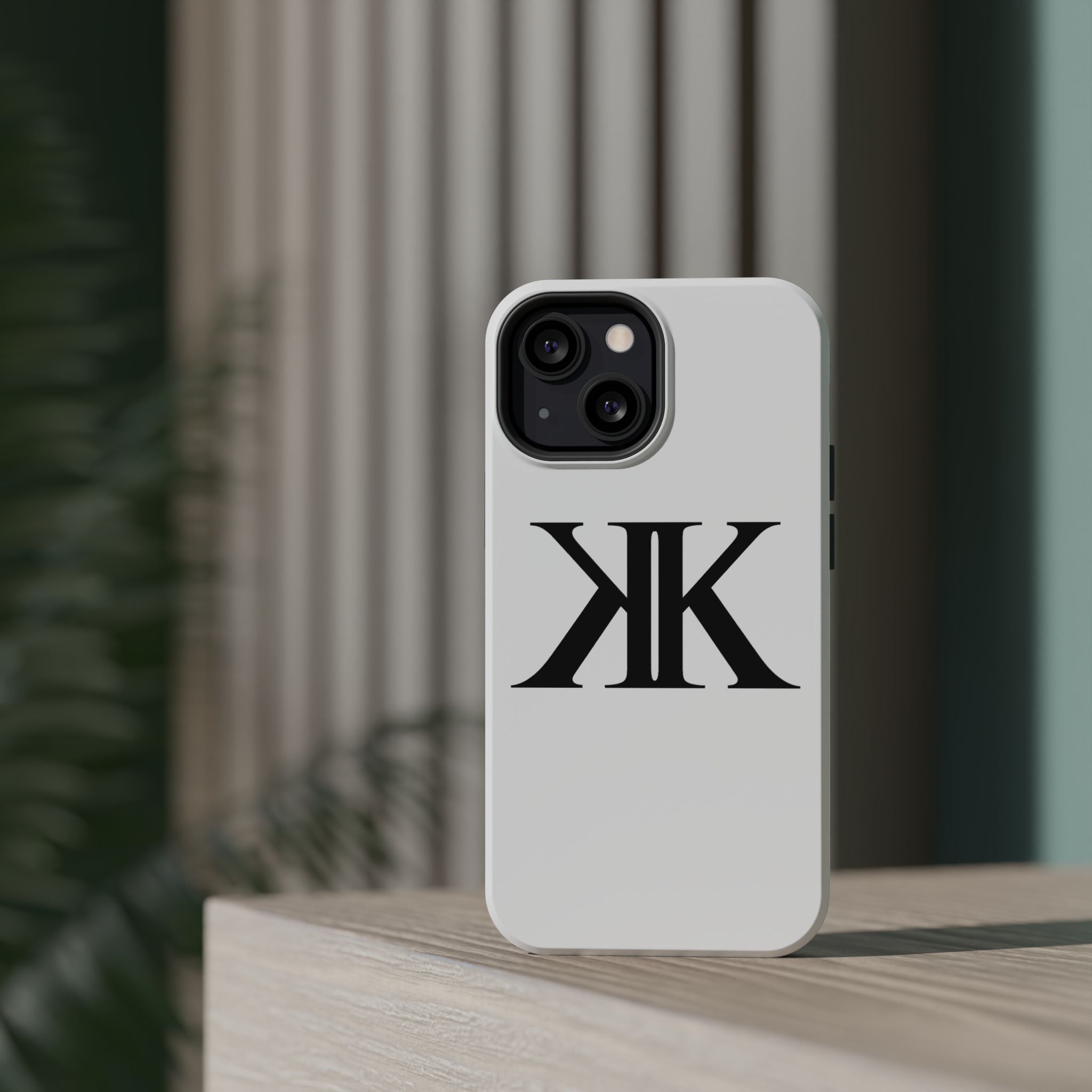 Magnetic Impact-Resistant Case with Bold KK Monogram