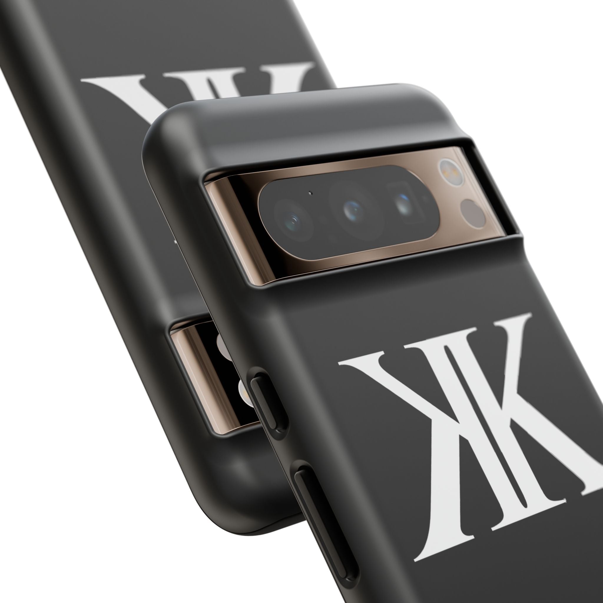 Monogram KK Phone Case BLACK — Tough Protective iPhone Cover