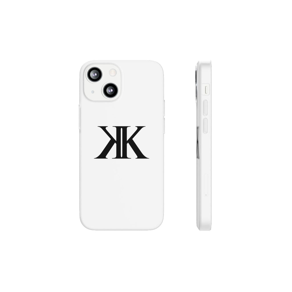 Monogram KK Phone Case — Minimalist Black Logo Flexi Case