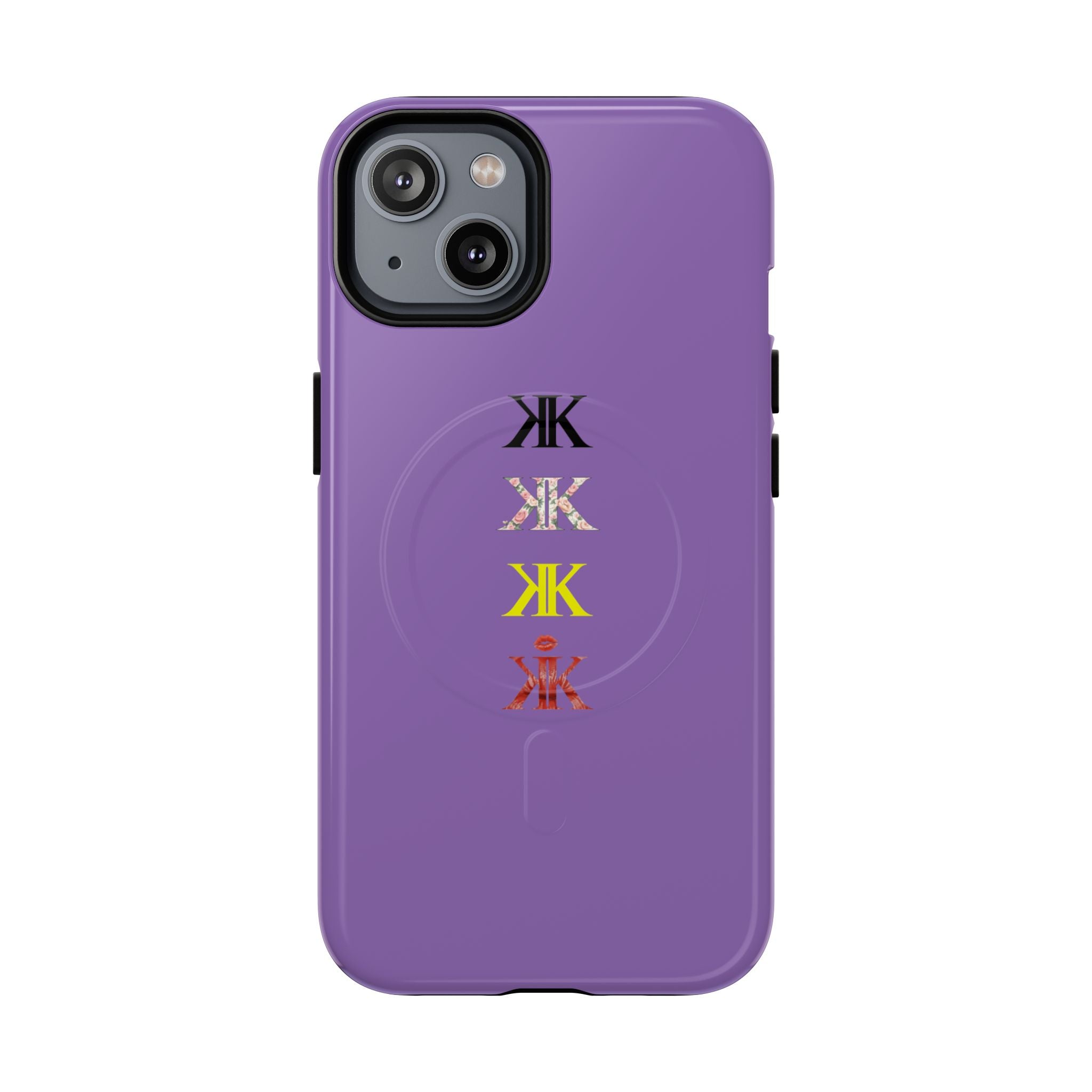 Sigil Collection Light Purple Phone Case — Minimalist Monogram Stack Tough Magnetic Case