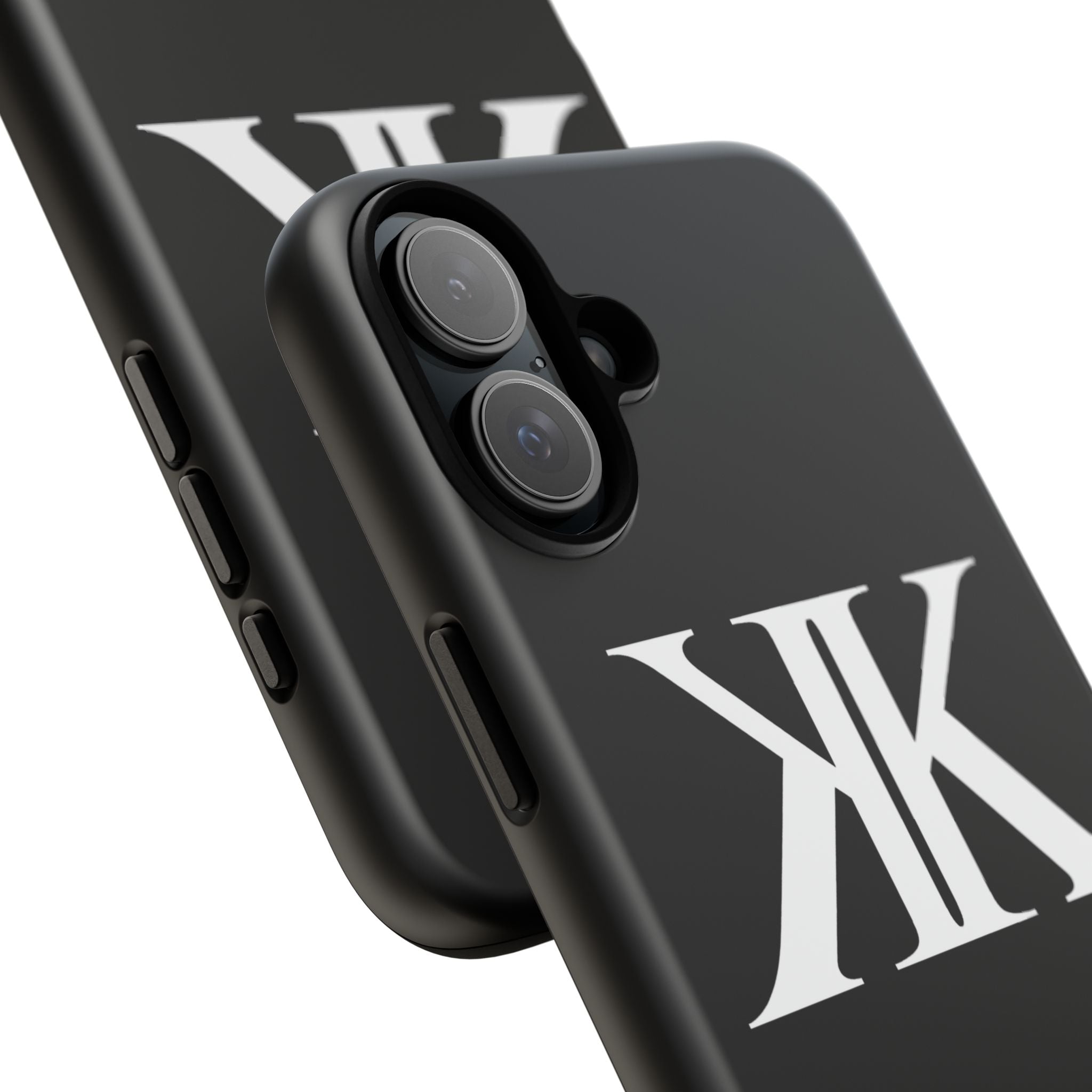Monogram KK Phone Case BLACK — Tough Protective iPhone Cover