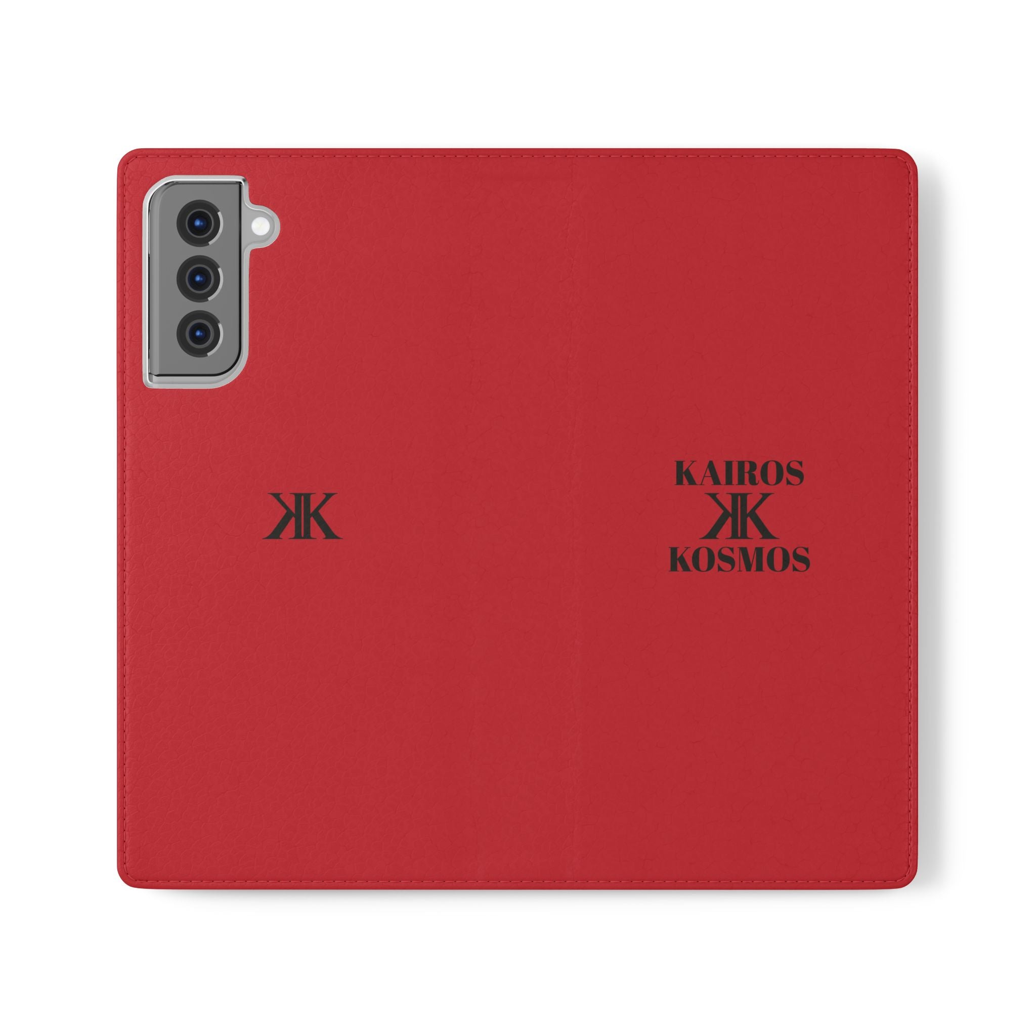 Kairos Kosmos Logo RED Flip Phone Case
