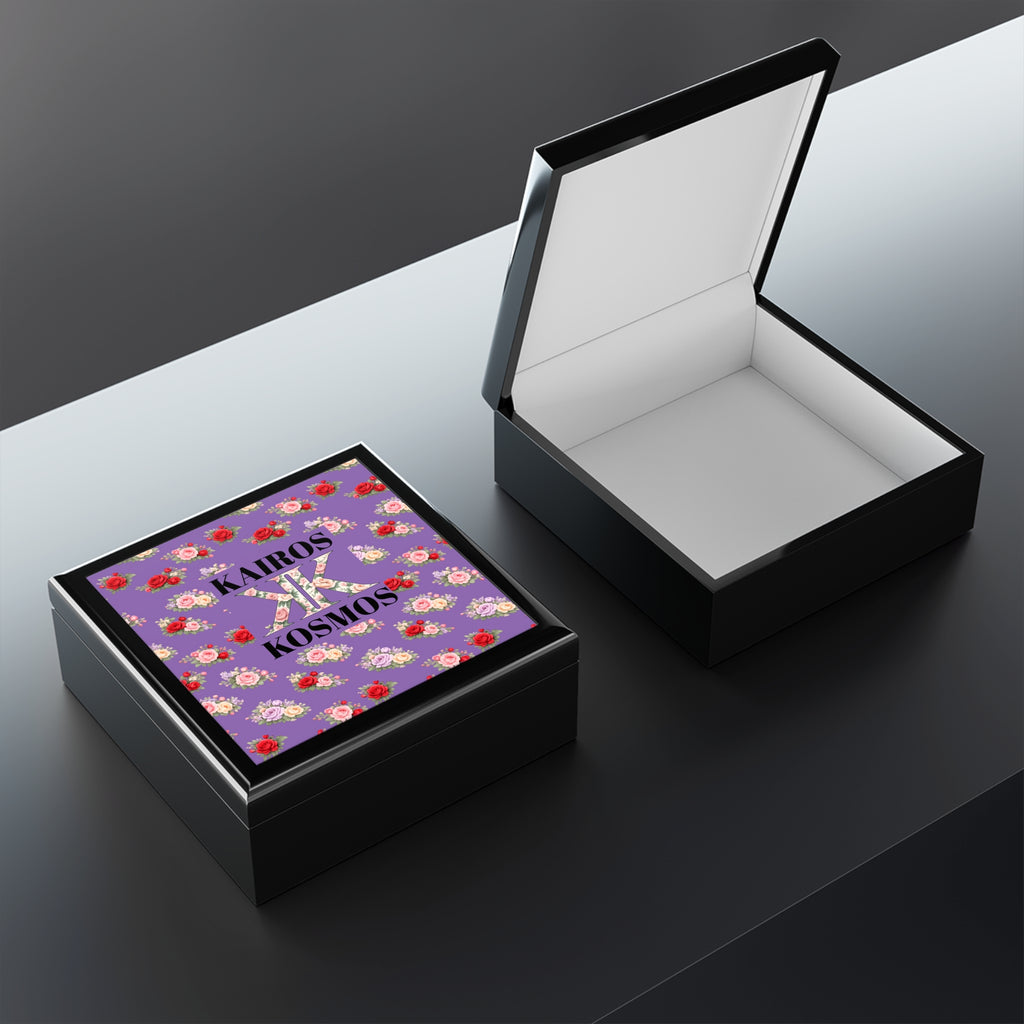 Anthos Collection 'Kairos Kosmos' Light Purple Jewelry Box — Decorative Keepsake Box
