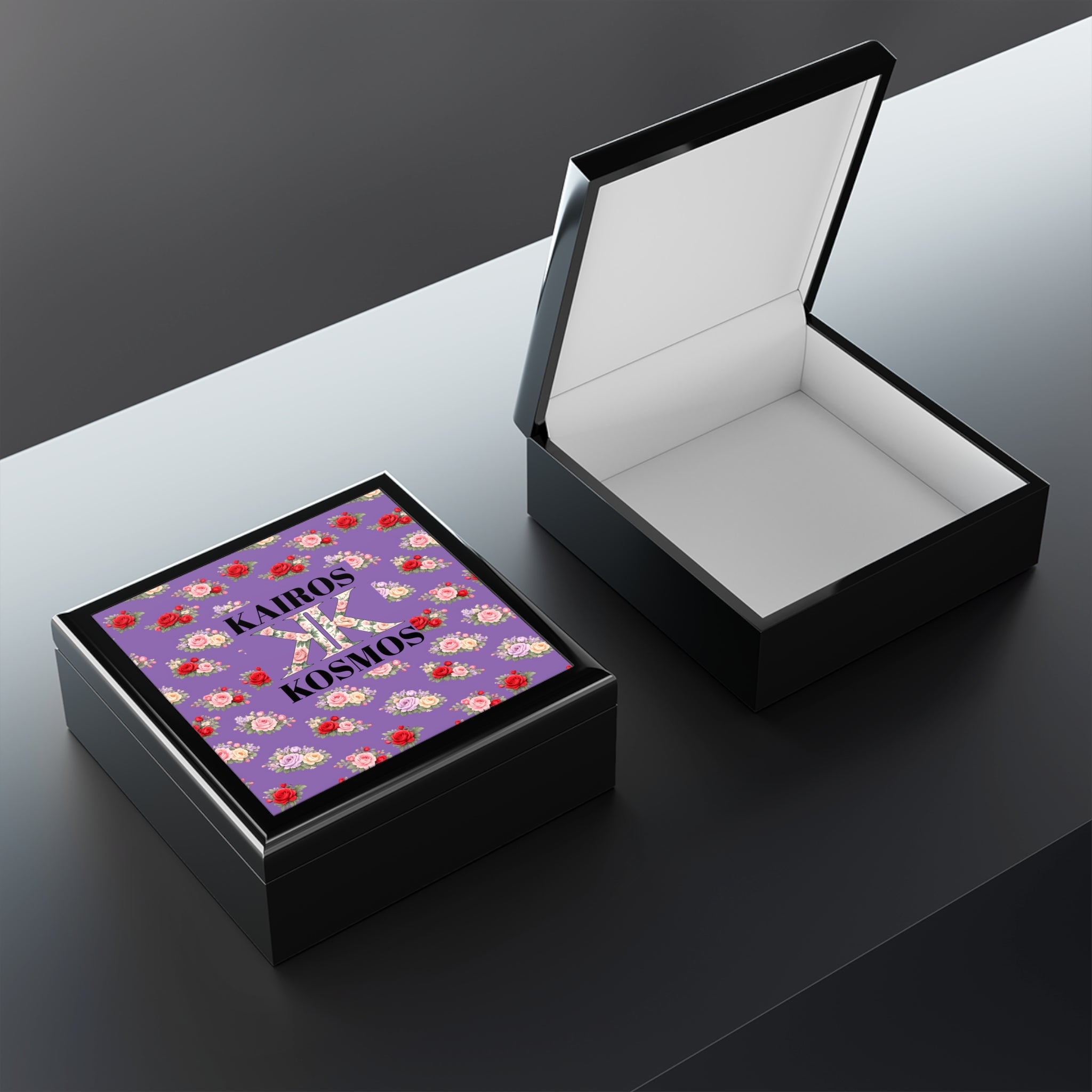 Anthos Collection 'Kairos Kosmos' Light Purple Jewelry Box — Decorative Keepsake Box