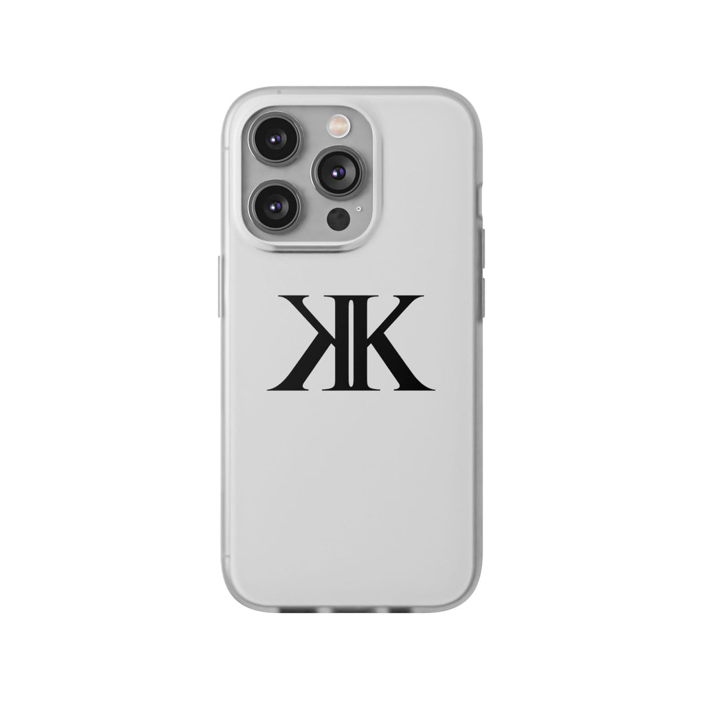 Monogram KK Phone Case — Minimalist Black Logo Flexi Case