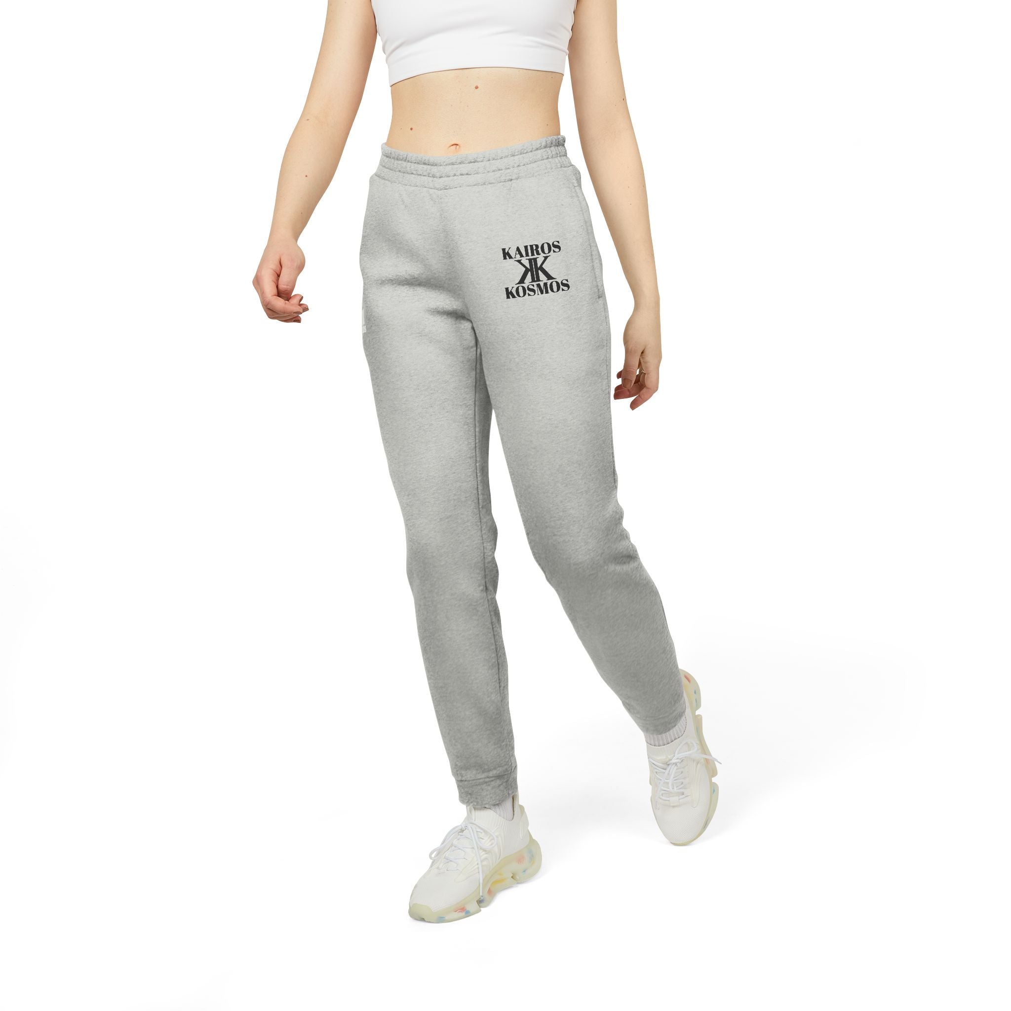 Adidas® Fleece Kairos Kosmos Joggers — Cozy Gray Athletic Sweatpants