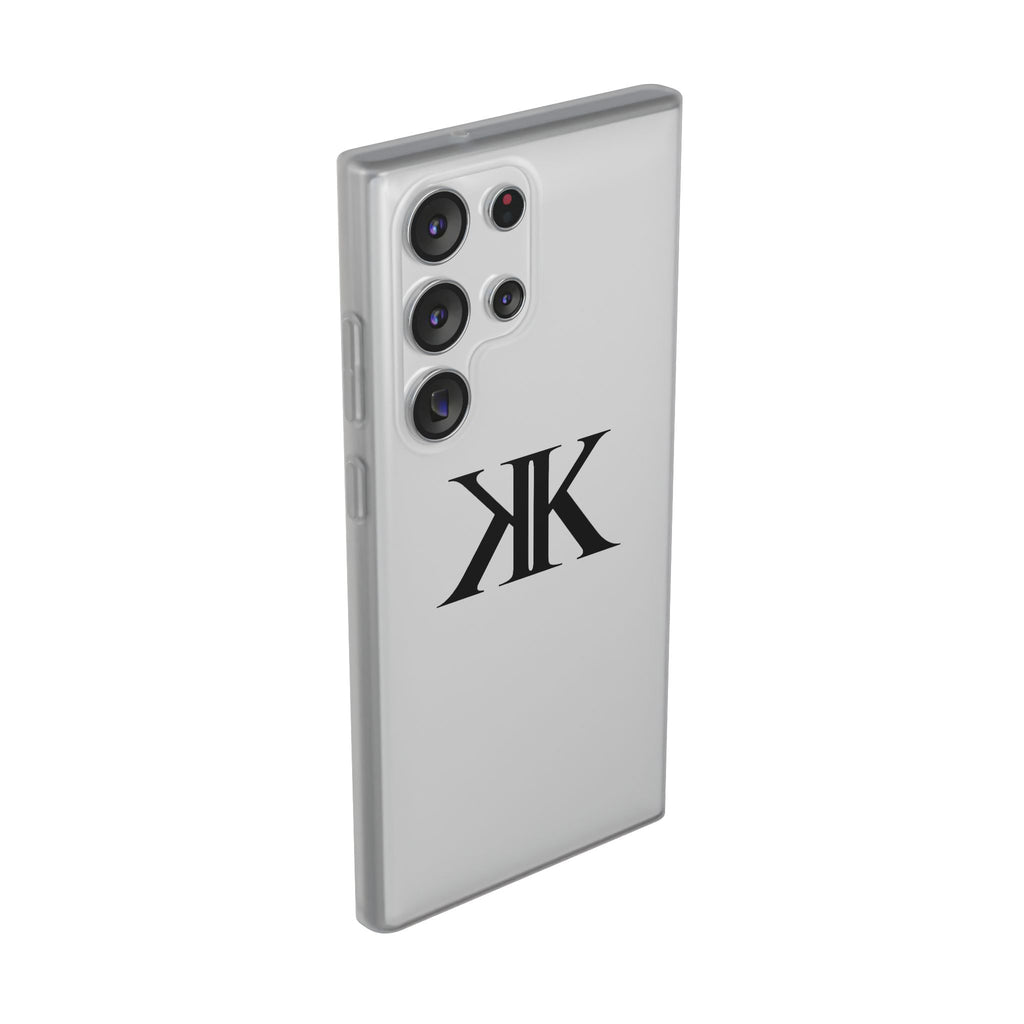 Monogram KK Phone Case — Minimalist Black Logo Flexi Case