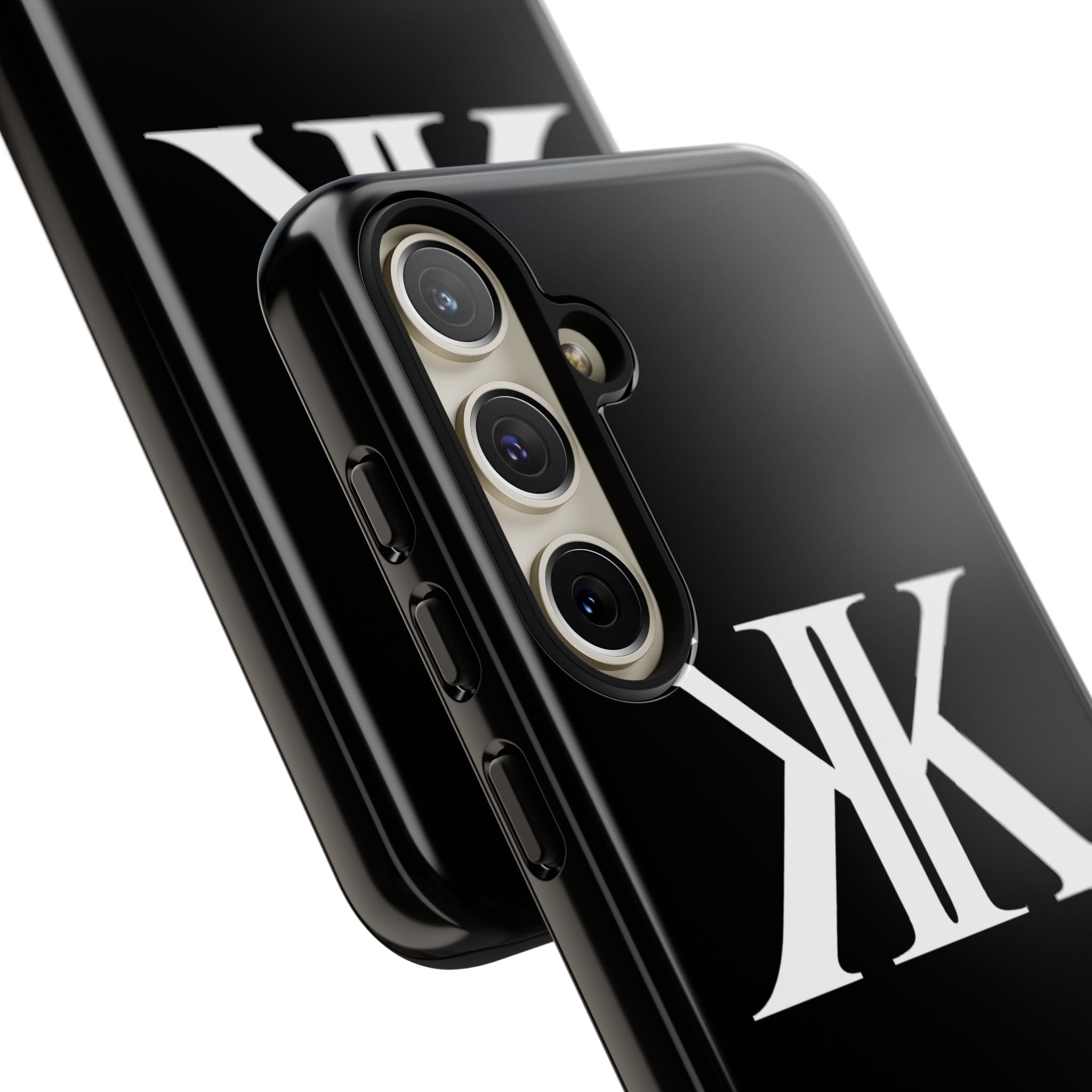 Monogram KK Phone Case BLACK — Tough Protective iPhone Cover