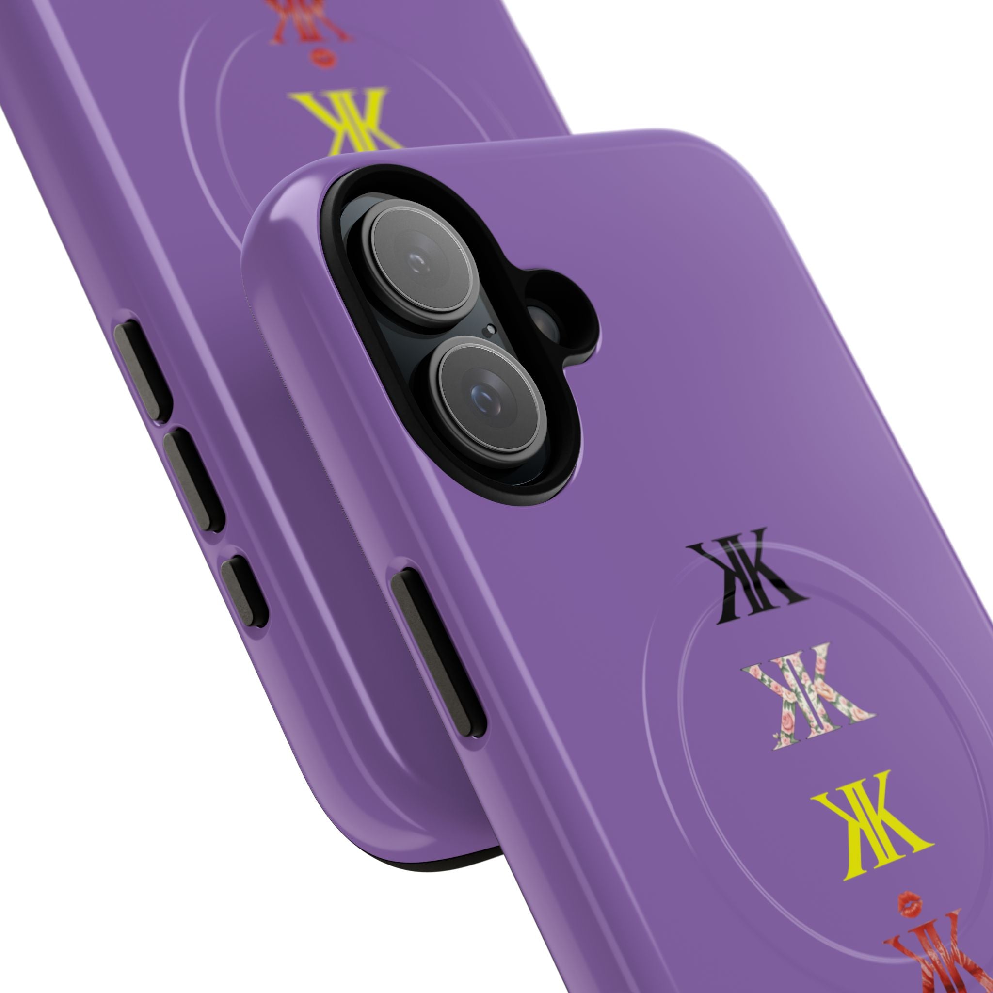 Sigil Collection Light Purple Phone Case — Minimalist Monogram Stack Tough Magnetic Case