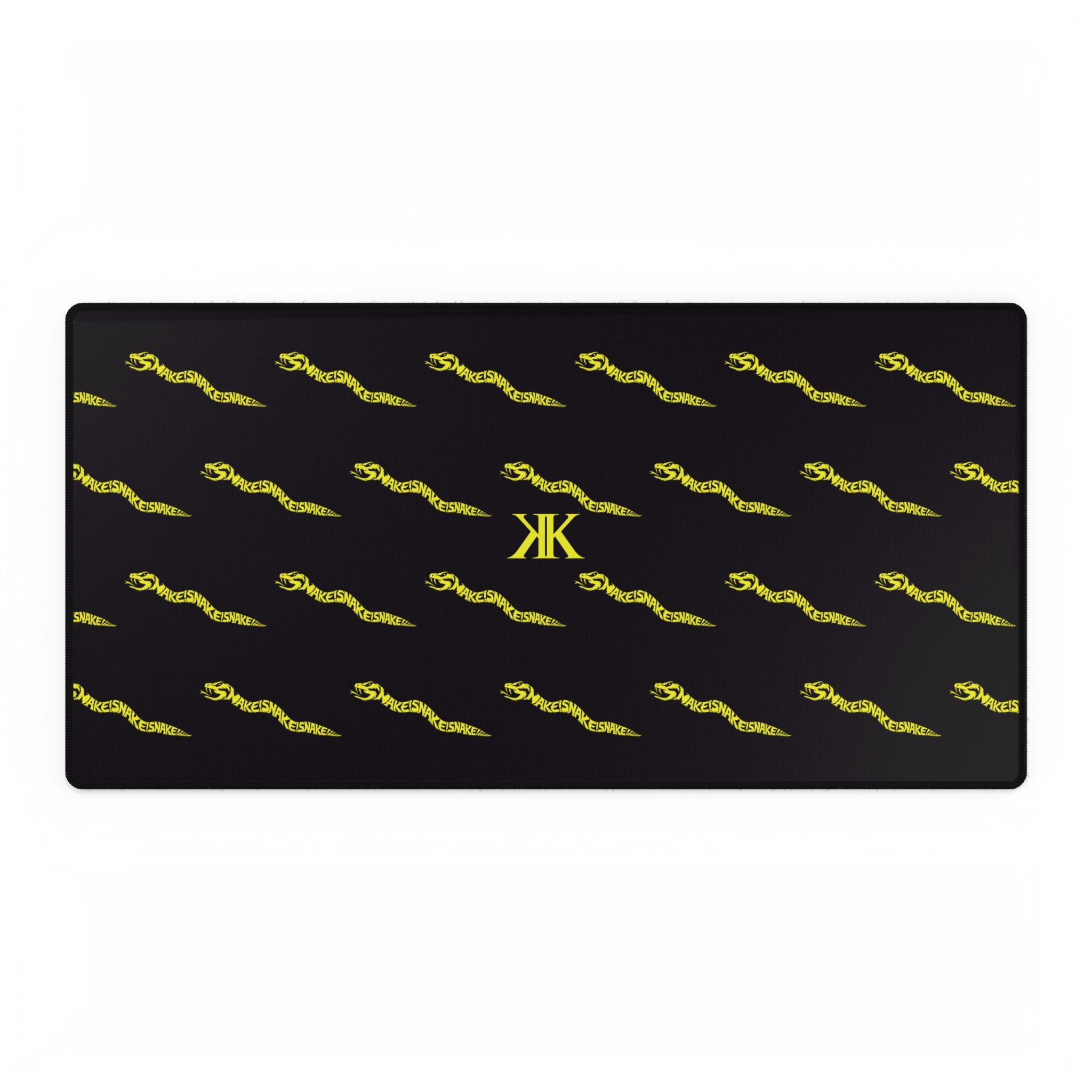 Aspis Collection Patterned Desk Mat — Sleek Gaming/Office Mousepad with 'KK' Monogram