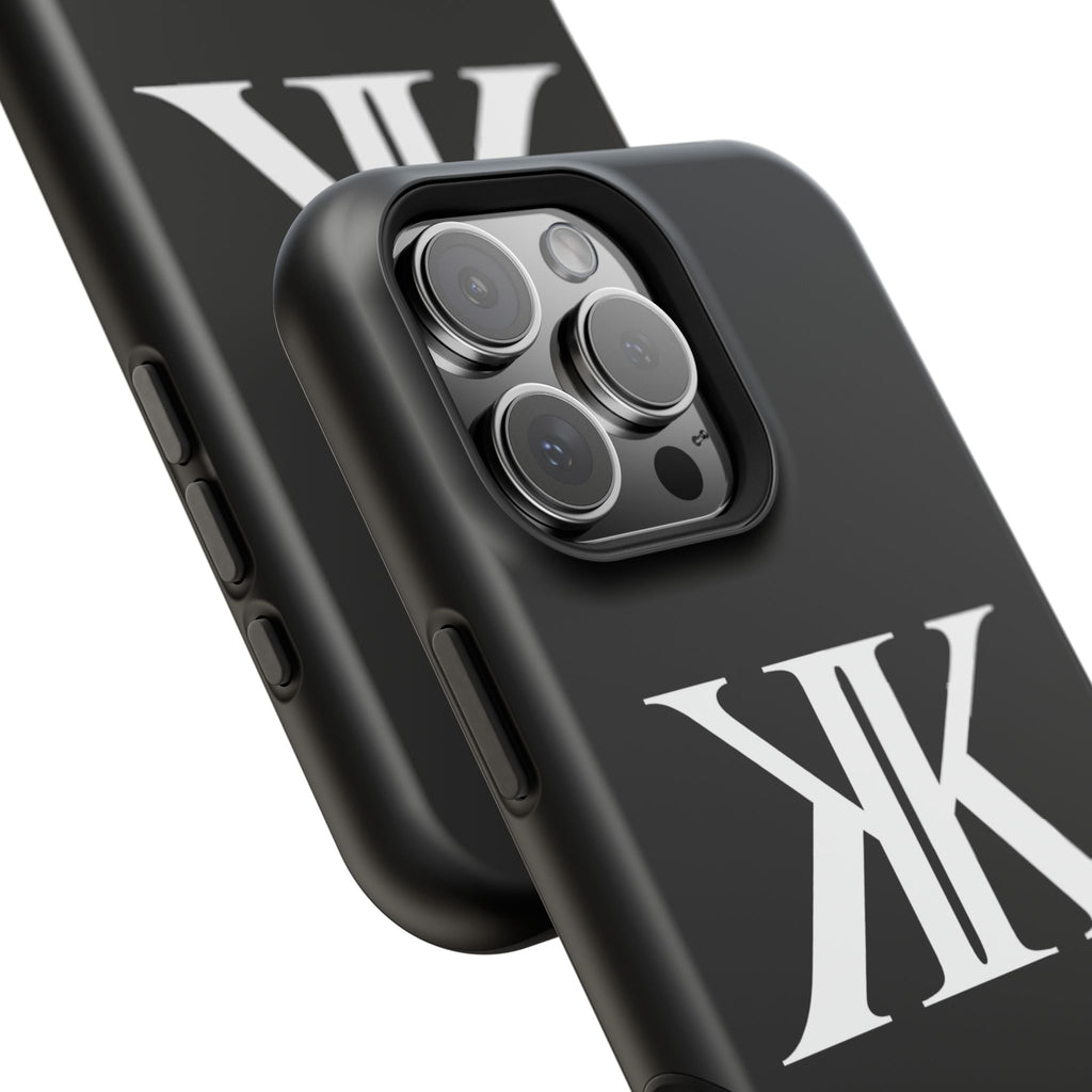 Magnetic Impact-Resistant BLACK Case with Bold KK Monogram