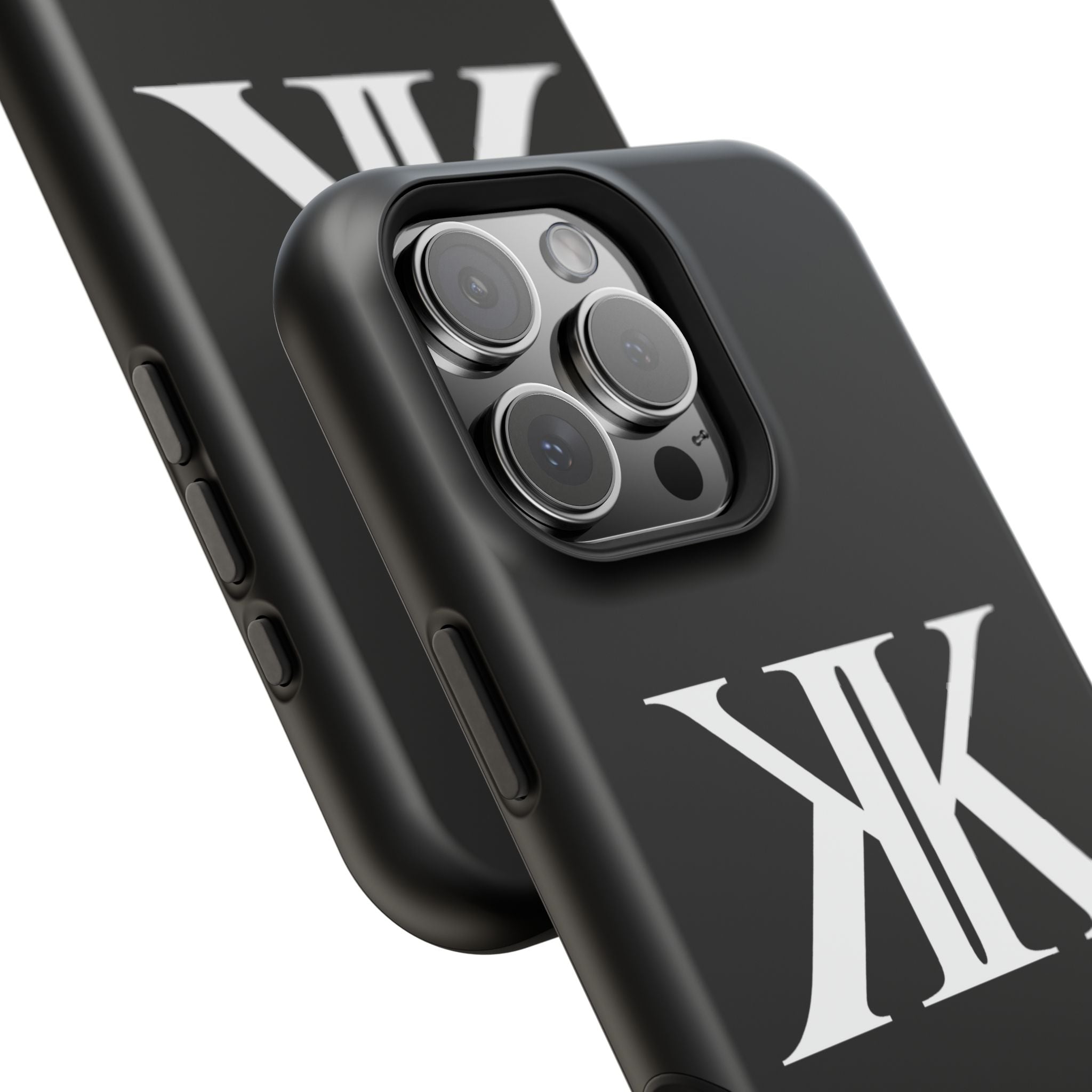 Magnetic Impact-Resistant BLACK Case with Bold KK Monogram
