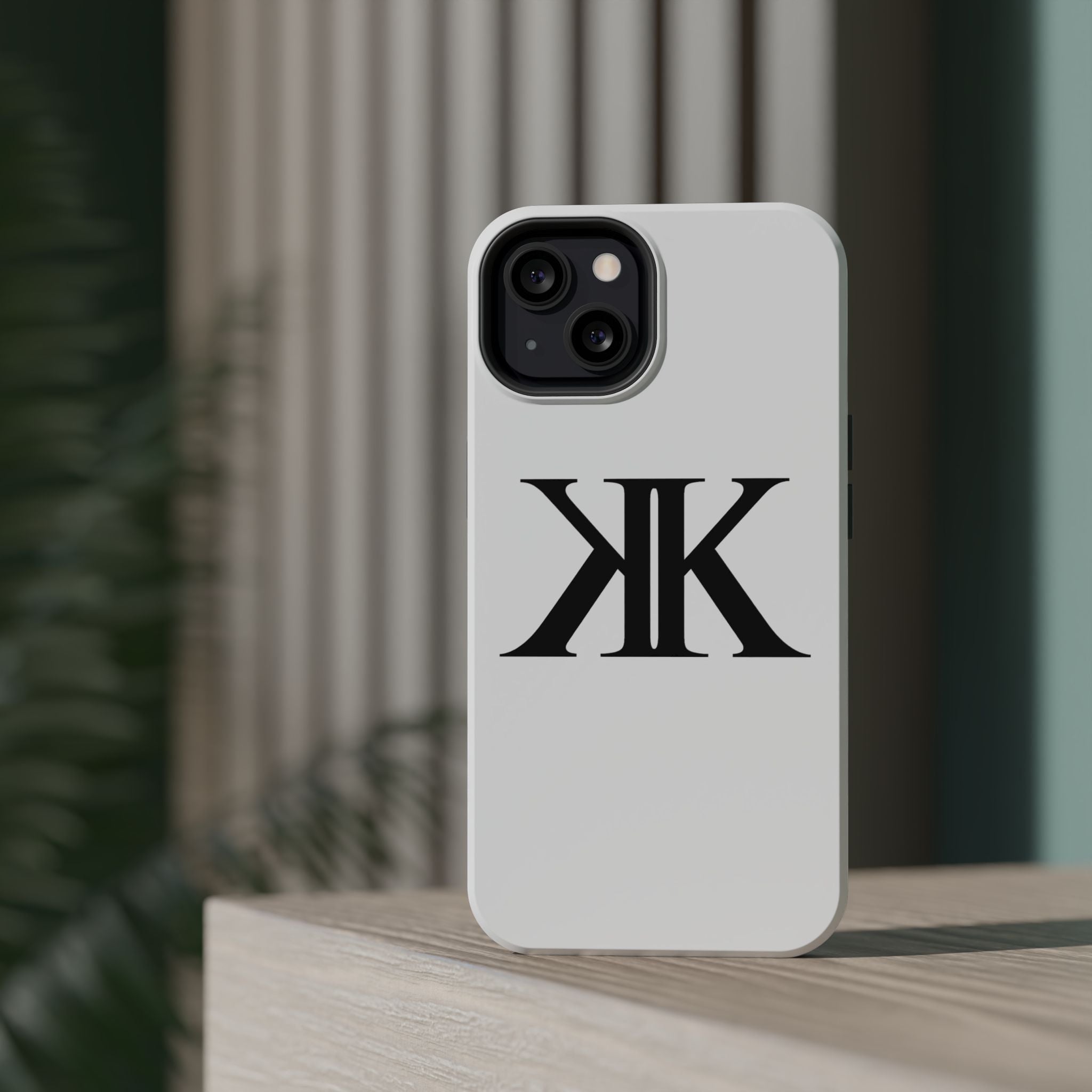 Magnetic Impact-Resistant Case with Bold KK Monogram
