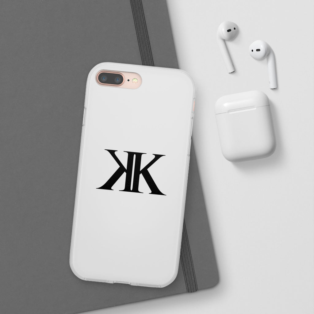 Monogram KK Phone Case — Minimalist Black Logo Flexi Case