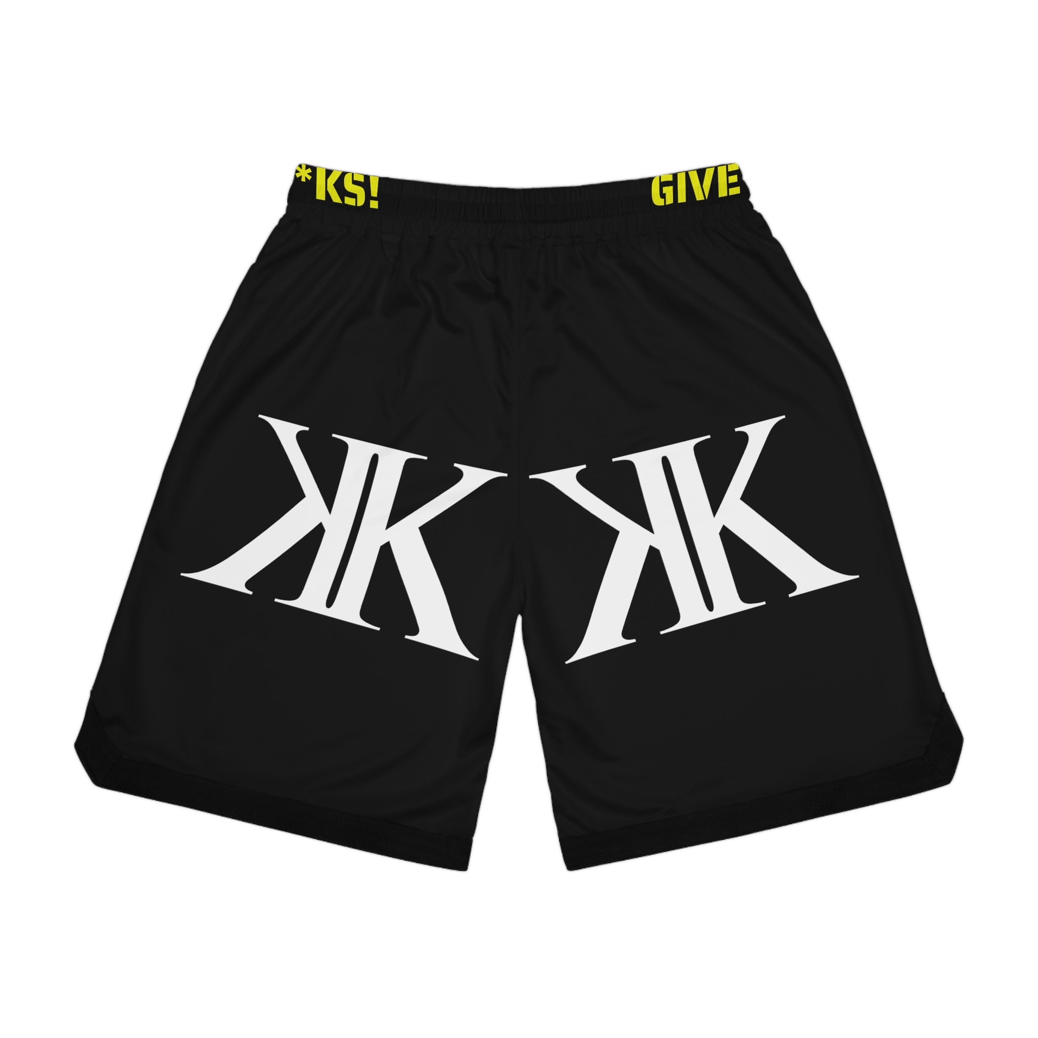 Kairos Kosmos Basketball Shorts BLACK — Bold 'KOSMOS' Graphic Athletic Shorts