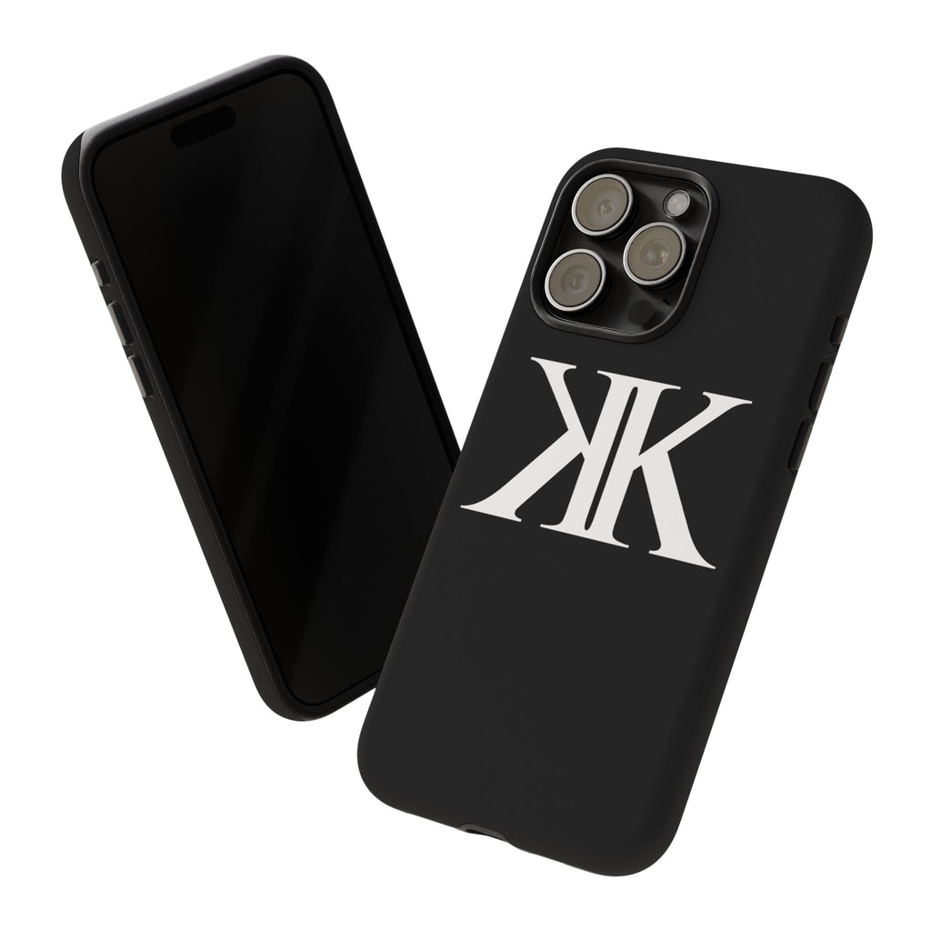 Monogram KK Phone Case BLACK — Tough Protective iPhone Cover