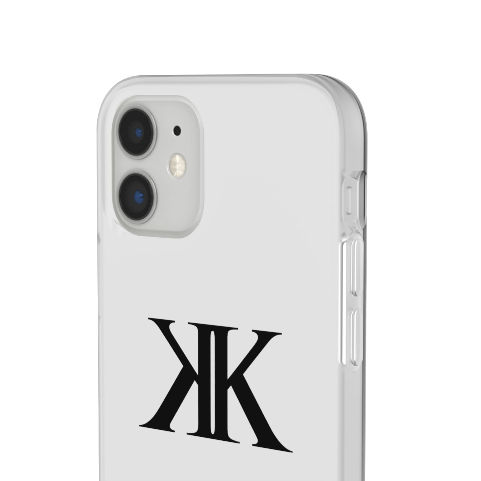 Monogram KK Phone Case — Minimalist Black Logo Flexi Case